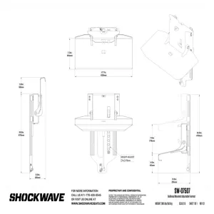REPOSE PIEDS REGLABLE POUR LA SERIE S5 DE SHOCKWAVE