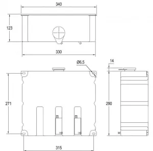 Réservoir eau 8L + 2 pompes 12V