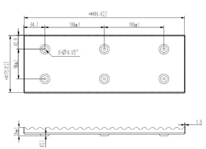 Support de montage en acier peint + vis à bois en acier inoxydable A2 + 2 sangles