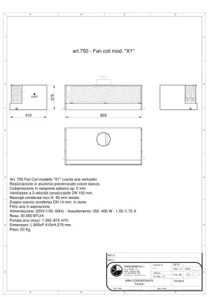 Ventilo convecteur avec gaine 30000 BTU/h