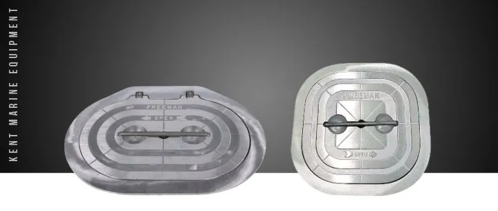 Trappes en aluminium avec dormant en aluminium - étanchéité sur chant